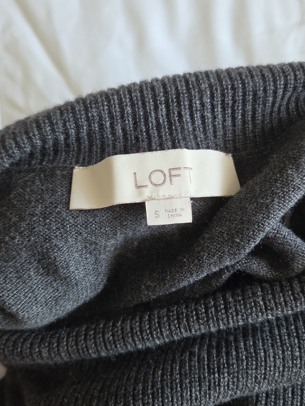 LOFT Dark Charcoal Turtle Neck Sweater - Picture 2 of 4